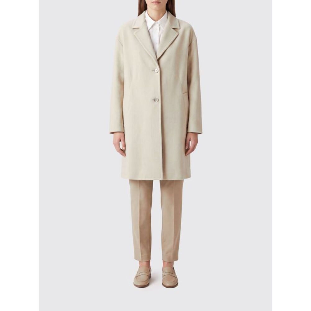 Herno Women Knee-Length Single-Breasted Coat Herno With Classic Collar